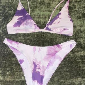 Purple Marble Bikini Set / size M